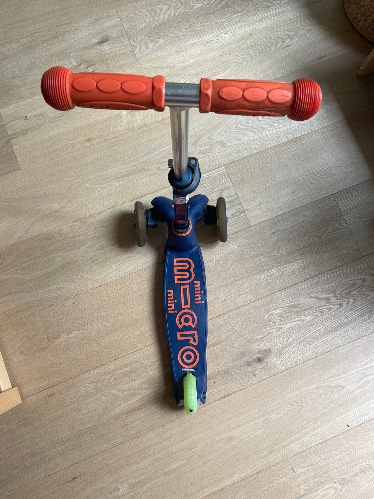 Micro Mini Step - Blauw met Oranje Handvatten, Fietsen en Brommers, Ophalen, Gebruikt, Gewone step