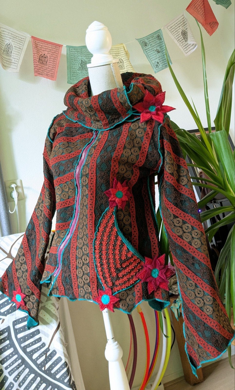 goa hippie boho chic pixie candydream candy dream vest, Kleding | Dames, Verzenden, Zo goed als nieuw, Maat 42/44 (L)