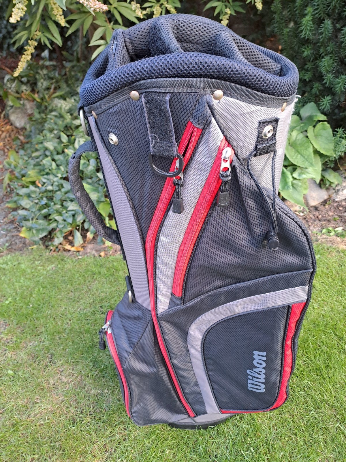 Zeer nette Wilson Golftas - Zwart/Grijs/Rood, Ophalen of Verzenden, Gebruikt, Tas, Overige merken