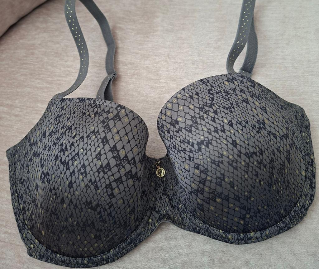 Primadonna  twist BH met slangenprint en gouden details 70F, Ophalen, Grijs, BH