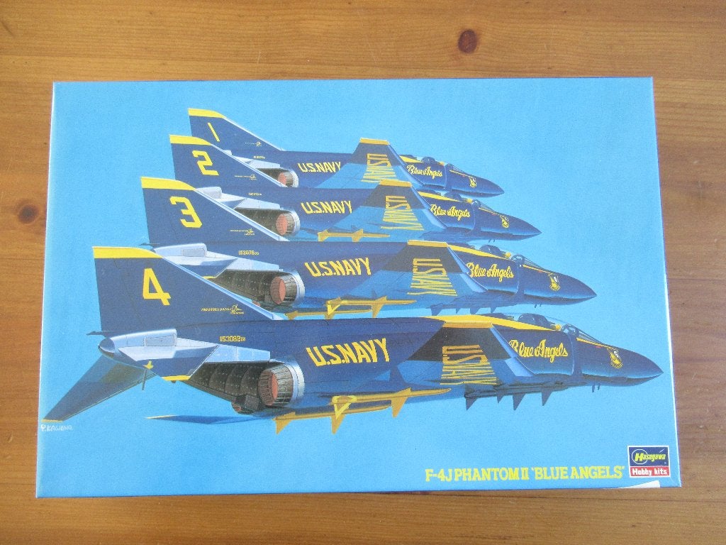 F-4J Phantom II - Blue Angels (Hasegawa 1/72), Ophalen of Verzenden, Zo goed als nieuw, Vliegtuig, Hasegawa