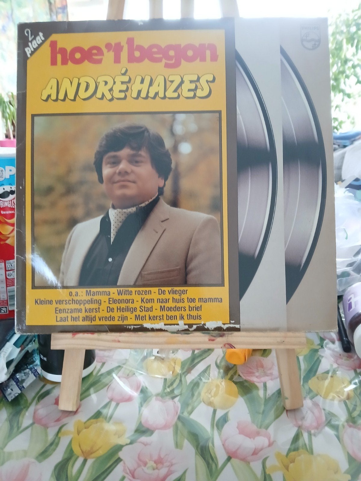 André Hazes - Hoe 't Begon (2 Plaat) LP, Cd's en Dvd's, Vinyl | Nederlandstalig, Gebruikt, Ophalen of Verzenden, Dubbel-LP, Levenslied of Smartlap
