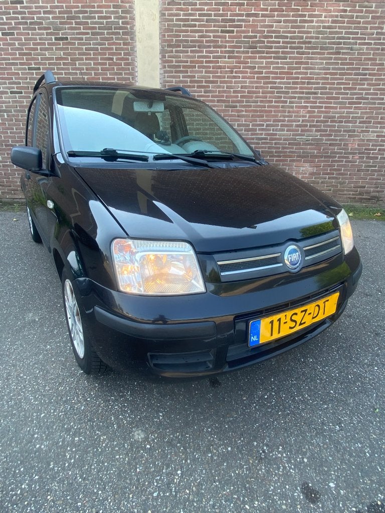 Fiat Panda 1.2 44KW 60PK 2006 Zwart, Auto's, Voorwielaandrijving, Zwart, Origineel Nederlands, Overige kleuren