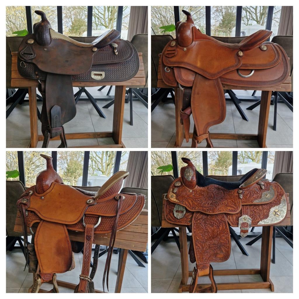 Western zadel Billy Cook, Champion Turf, Saddlesmith etc., Dieren en Toebehoren, Paarden en Pony's | Zadels, Ophalen of Verzenden
