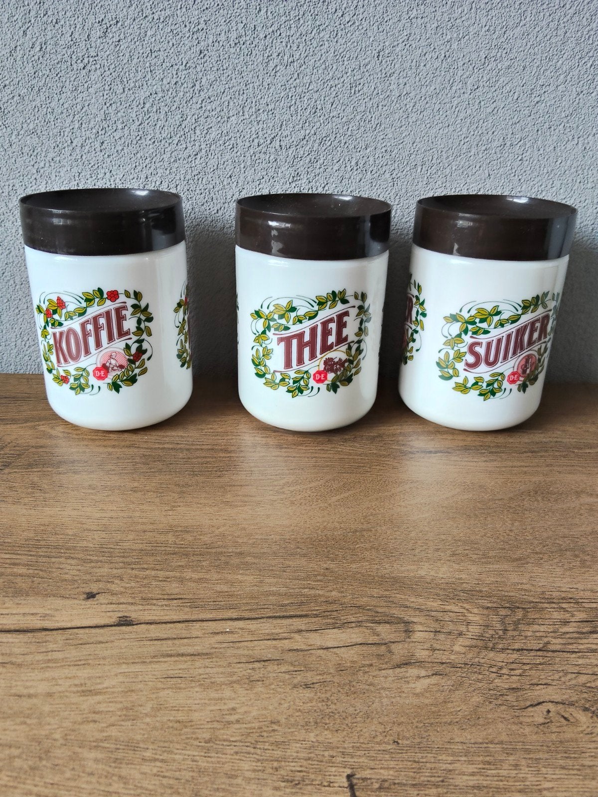 Vintage voorraadpotten: Koffie, Thee, Suiker, Ophalen of Verzenden