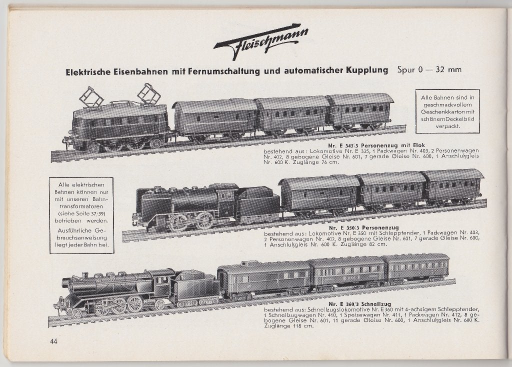 Fleischmann Catalogus 1955 + 1956 + 1957 + 1958, Hobby en Vrije tijd, Modeltreinen | H0, Gebruikt, Gelijkstroom, Fleischmann, Boek, Tijdschrift of Catalogus