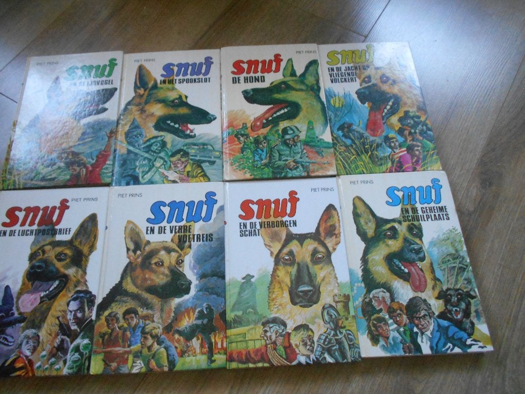 Piet Prins 8 verschillende Snuf boeken, Ophalen of Verzenden, Zo goed als nieuw