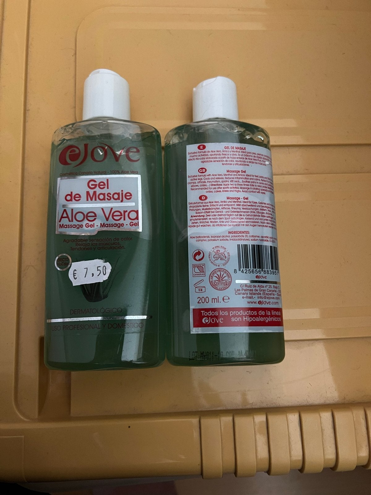 Jove Aloë Vera Massage Gel - 200 ml, Ophalen of Verzenden, Nieuw, Overige typen