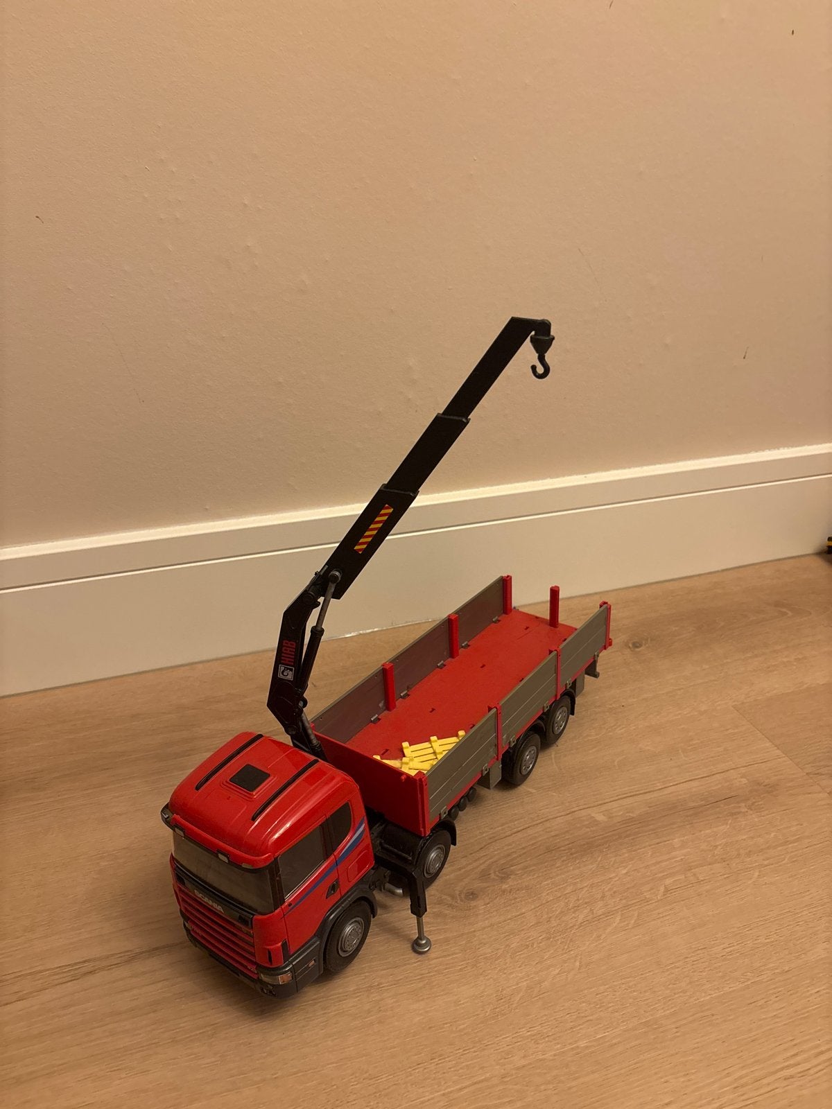 Emek Scania 124G 420 8x2 Bakwagen met kraan, Ophalen of Verzenden, Gebruikt, Bus of Vrachtwagen, Overige merken