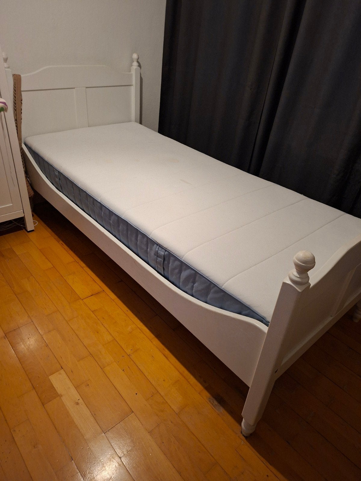 Eenpersoonsbed 80x200 cm Wit, Ophalen, Gebruikt, Eenpersoons, Wit