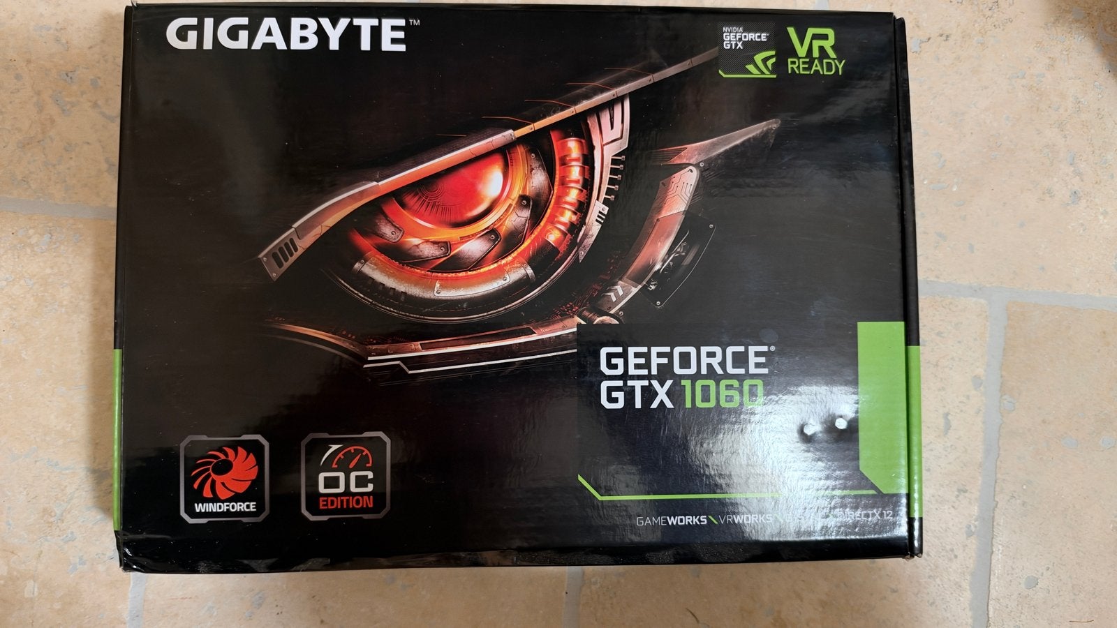 Gigabyte GeForce GTX 1060 OC Edition Videokaart, Computers en Software, Ophalen, PCI-Express 3, Gebruikt, HDMI
