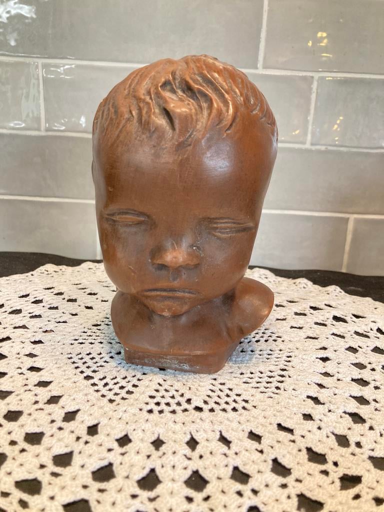 Beeldje kinderhoofdje (090426), Ophalen of Verzenden, Zo goed als nieuw