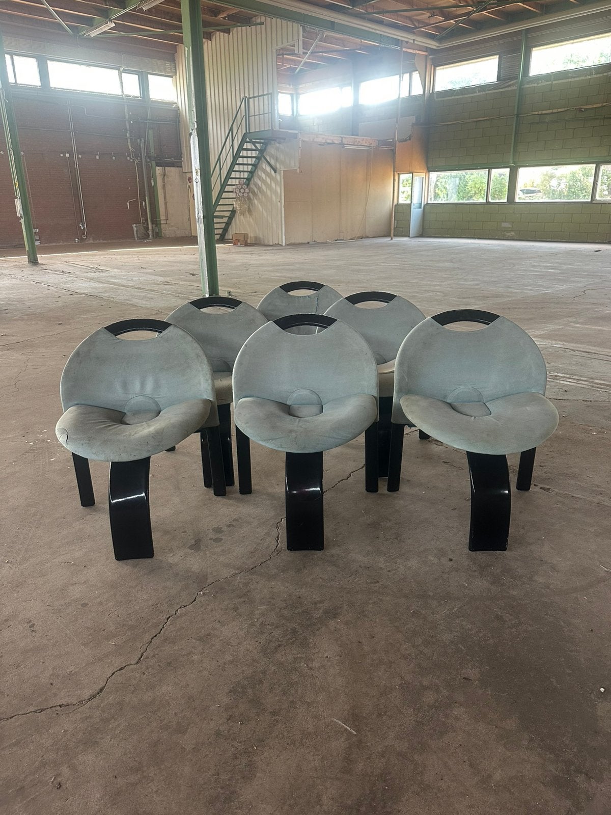 Saporiti Sail stoelen, Gebruikt, Zwart, Ophalen of Verzenden, Vijf, Zes of meer stoelen