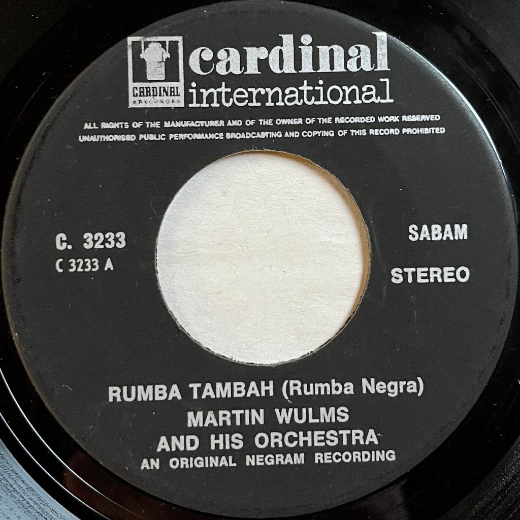 Martin Wulms & His Orche=stra - Rumba tambah, Gebruikt, Overige genres, 7 inch, Ophalen of Verzenden