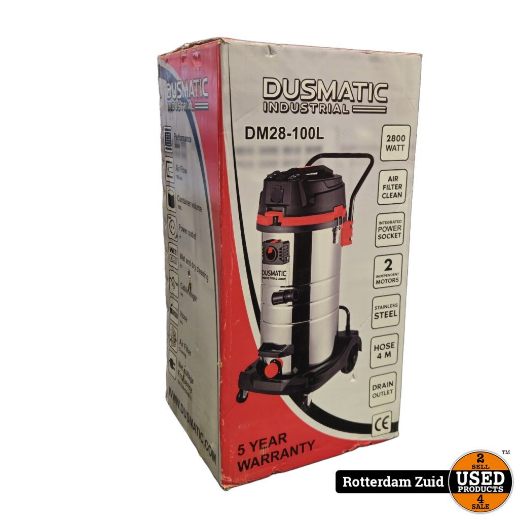 Dusmatic DM28-100L professionele Wet & Dry Bouwstofzuiger 23, Flex Ltd., Gebruikt, https://flex.com/contact-us, Nobelstraat 10, 5807 GA Oostrum LB, Limburg, Nederland