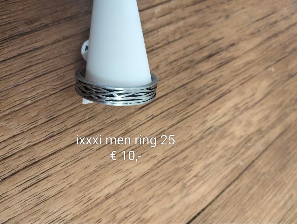 IxxxI men ring maat 25, Overige kleuren, 20 of groter, IJzer of Staal, Heer