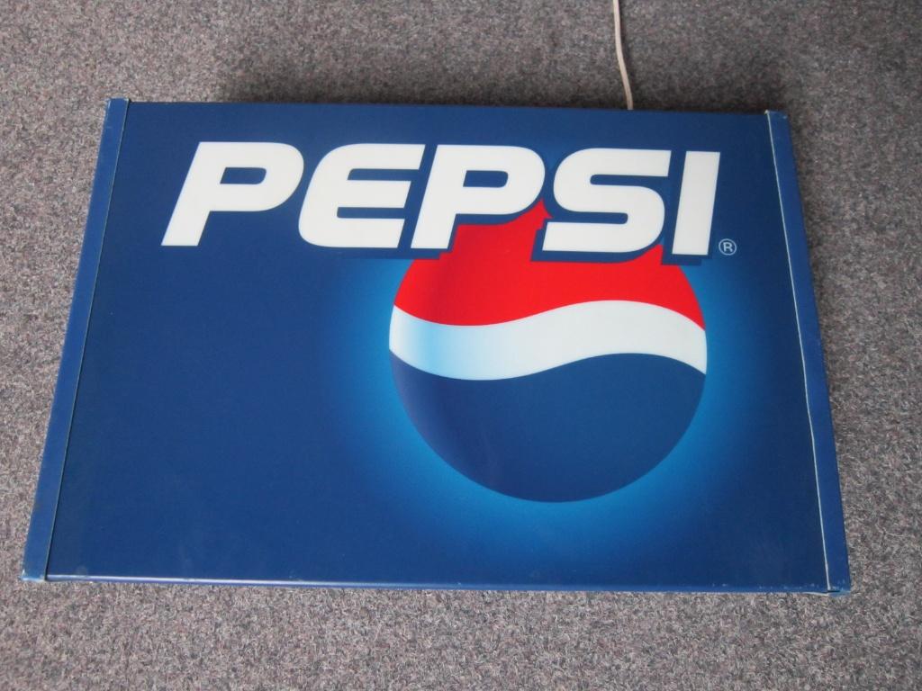 PEPSI COLA LAMP LICHTRECLAME, Verzamelen, Merken en Reclamevoorwerpen, Ophalen, Zo goed als nieuw, Lichtbak of (neon) lamp