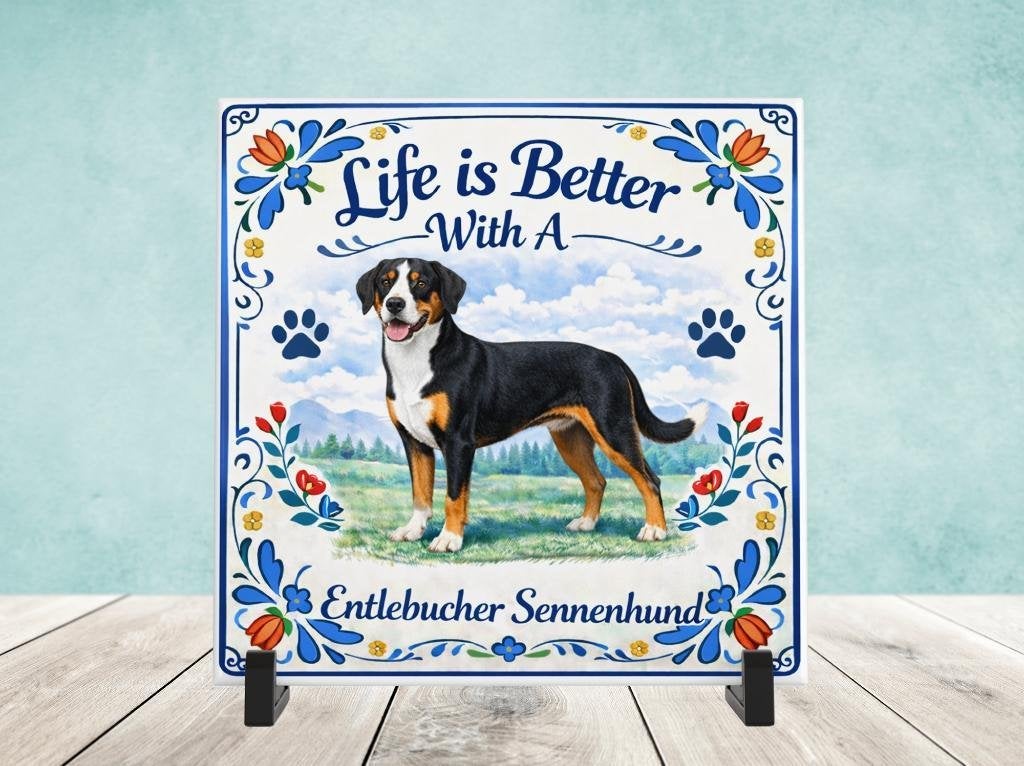Life is Better With a Entlebucher Sennenhund - Tegel, Verzenden, Nieuw