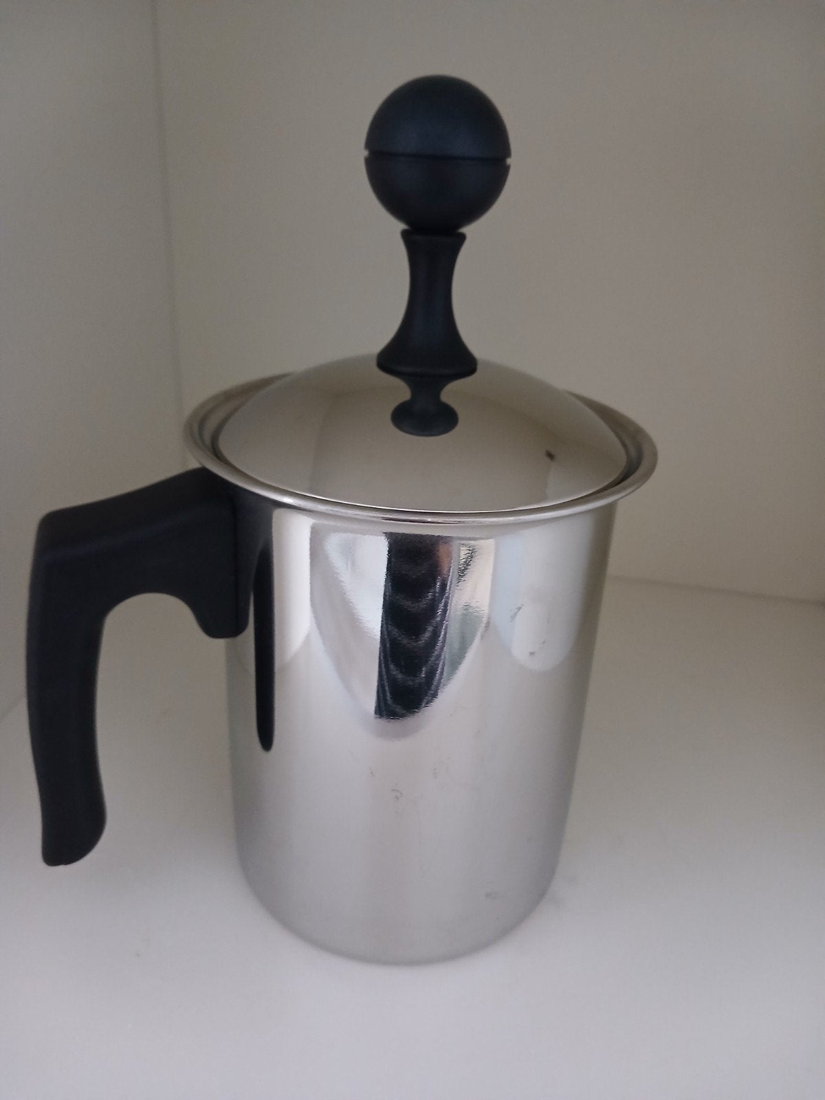 Frabosk Cappuccino Creamer RVS Melkopschuimer Italië, Witgoed en Apparatuur, Melkopschuimers, Ophalen of Verzenden, Zo goed als nieuw