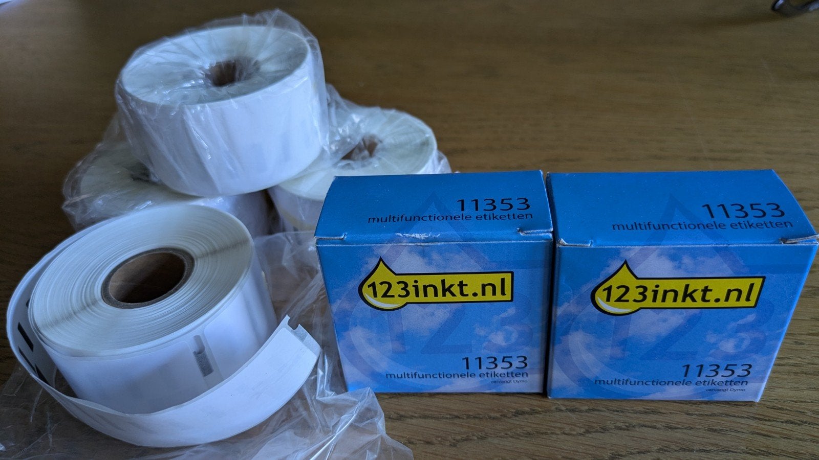 Etikettenrollen: 4x 89x36mm en 2x 25x13mm, Computers en Software, Labelprinters, Ophalen of Verzenden, Nieuw, Etiket