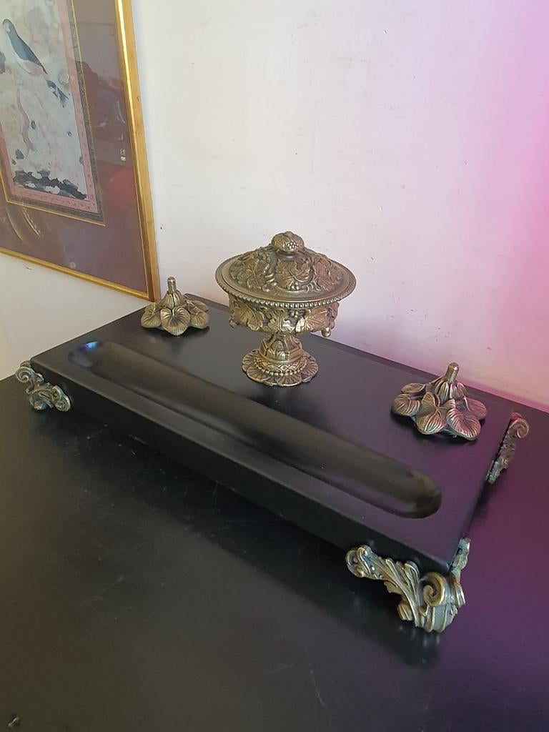 Art Deco Bronzen Inktsel, Ophalen of Verzenden