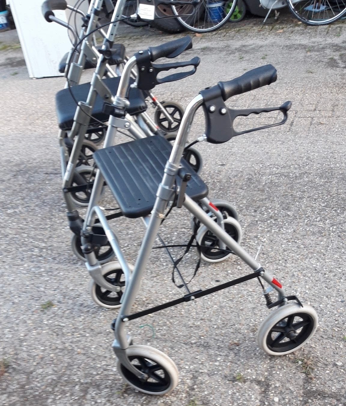 3x rollators, Ophalen of Verzenden, Opvouwbaar, Gebruikt