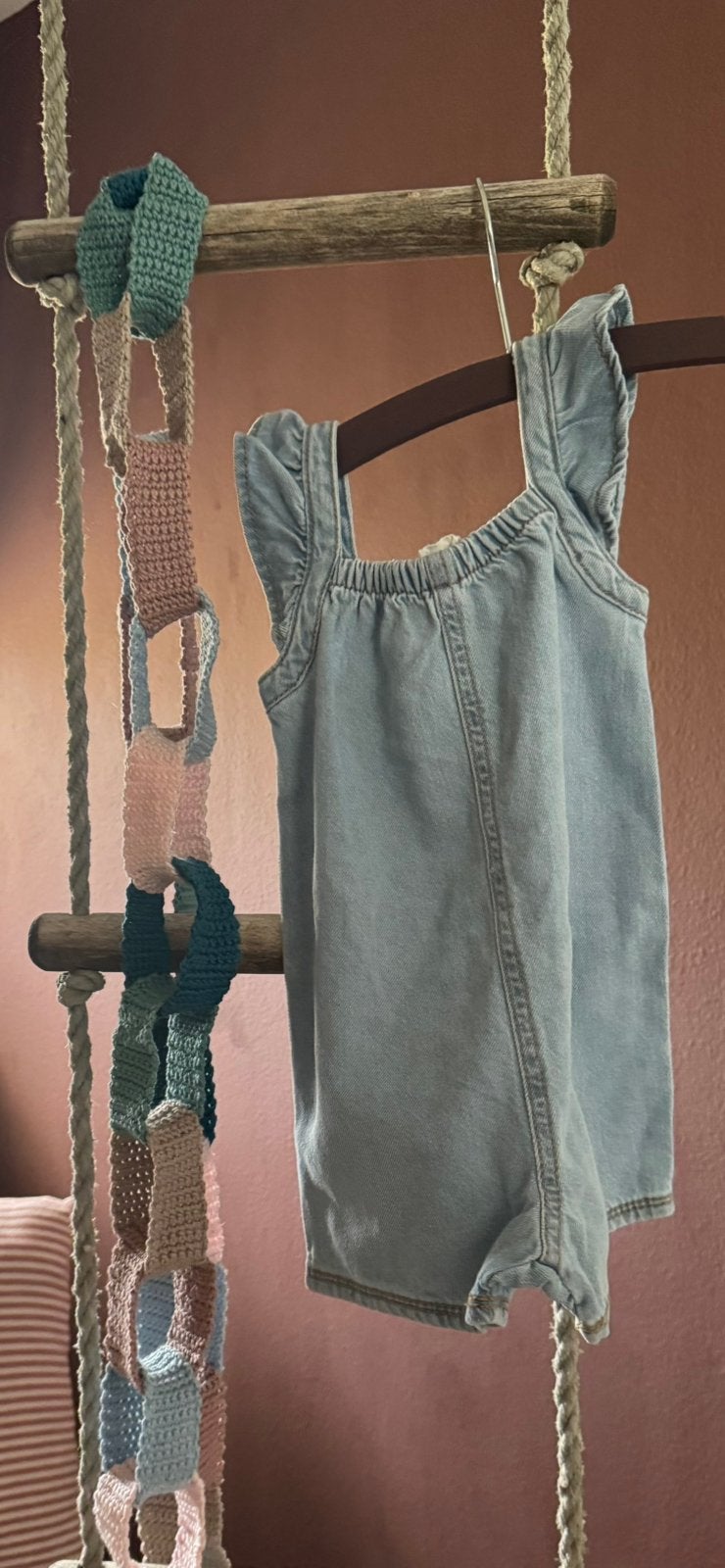 Vintage touwladder decoratief, Ophalen