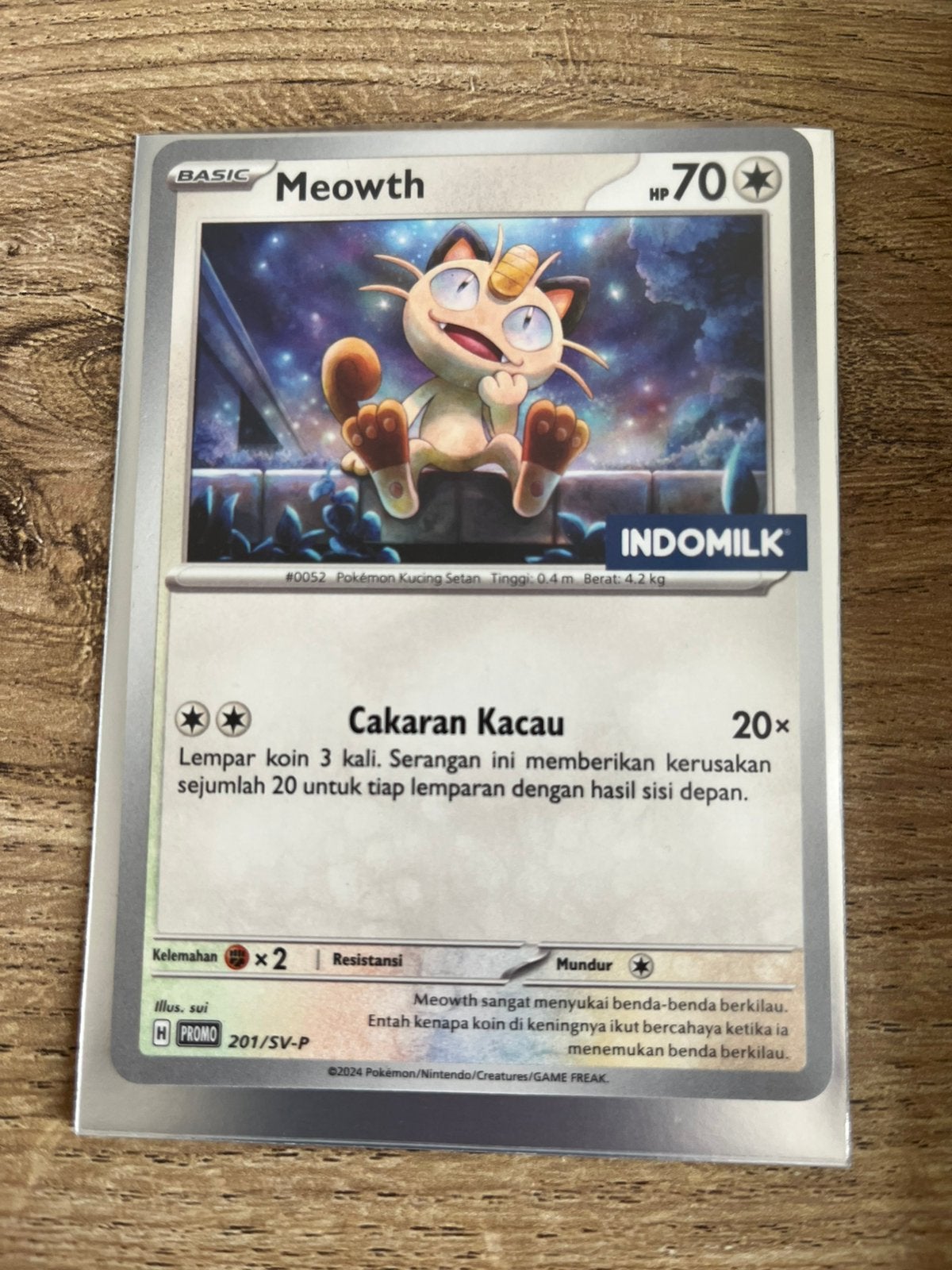 Meowth stamped Pokémon promo, Ophalen of Verzenden, Nieuw, Losse kaart