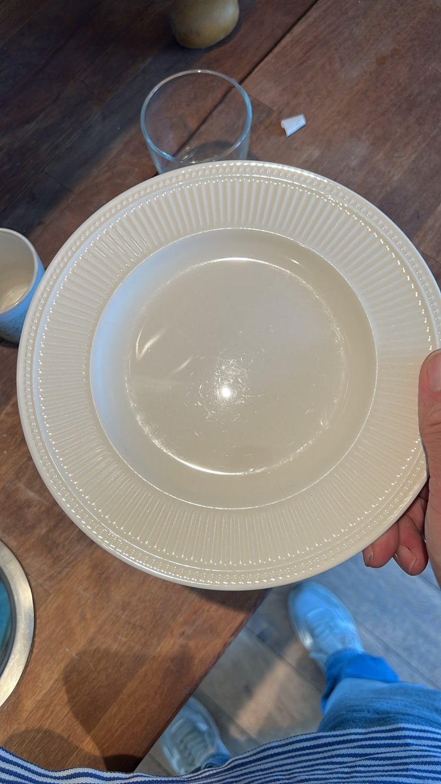Wedgwood Edme 8x ontbijt 5x diner, Ophalen, Gebruikt, Bord(en), Klassiek