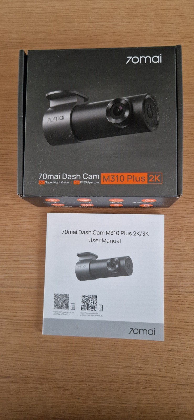 70mai Dash Cam M310 Plus 2K – Autocamera, Auto diversen, Dashcams, Ophalen of Verzenden, Nieuw