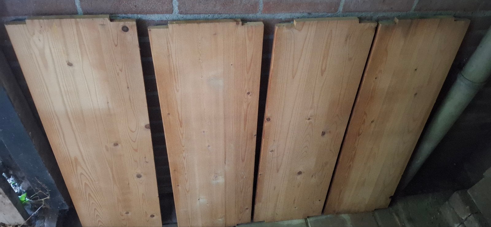 Bruynzeel planken + 4 kruisen, Ophalen, Gebruikt, 50 tot 100 cm, Minder dan 100 cm