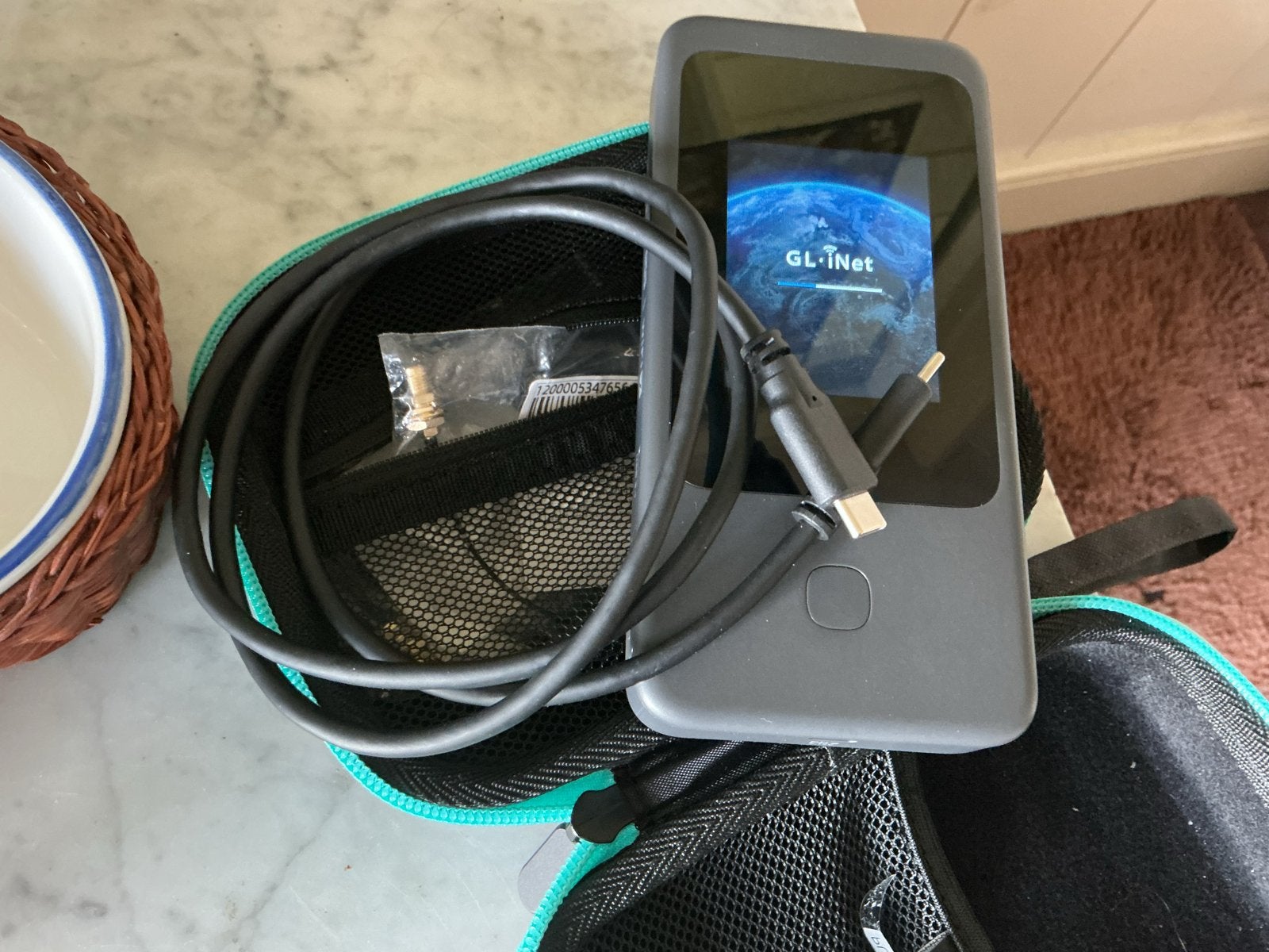 GL.iNet Mudi 7 5G NR Tri-band Wi-Fi 7 Draagbare Router, Computers en Software, Ophalen, Zo goed als nieuw, Router