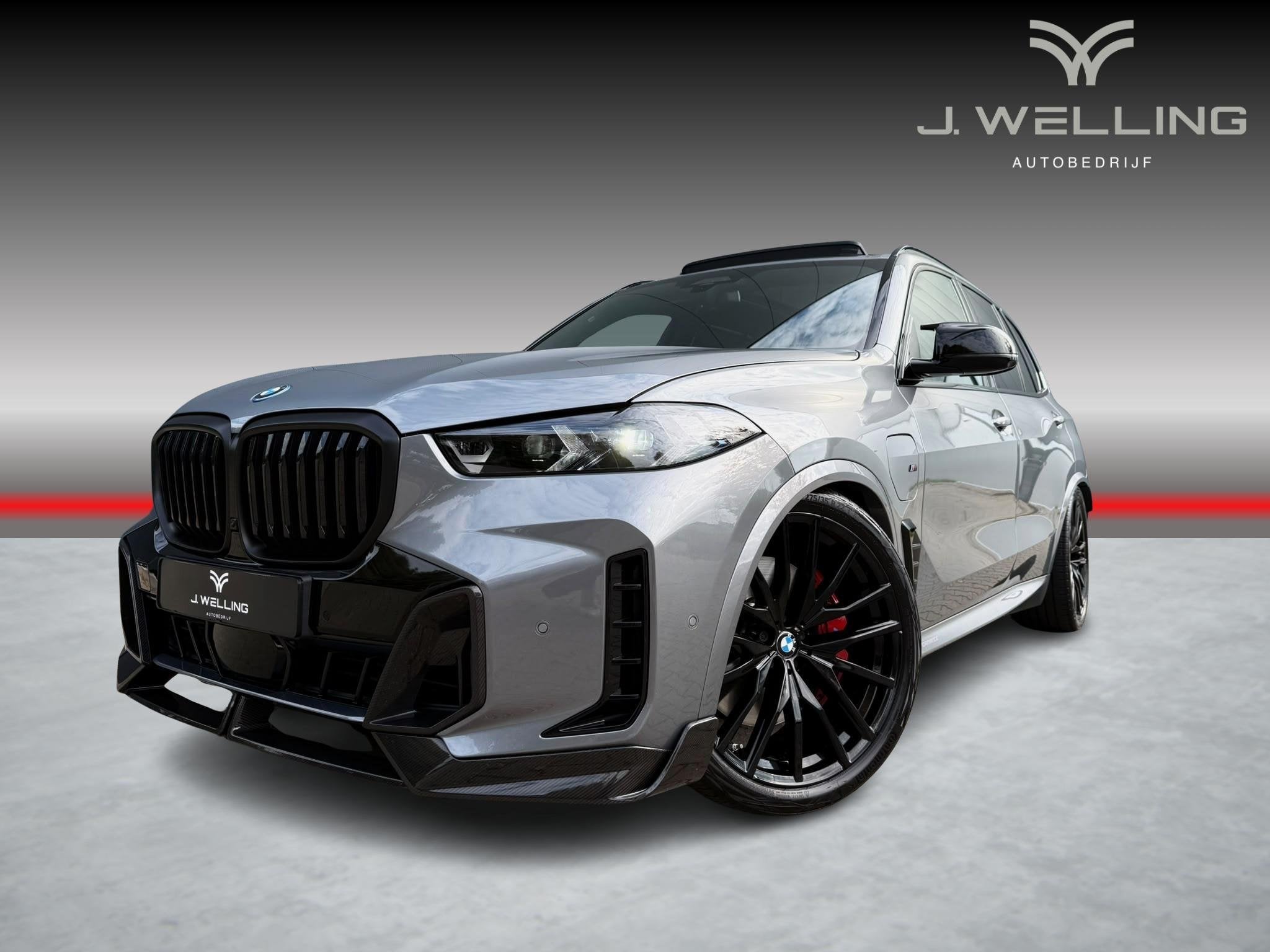BMW X5 xDrive50e M-performance Carbon / Sky / B&W / VOLLL, Auto's, Automaat, Stof, Gebruikt, Plug-in hybride