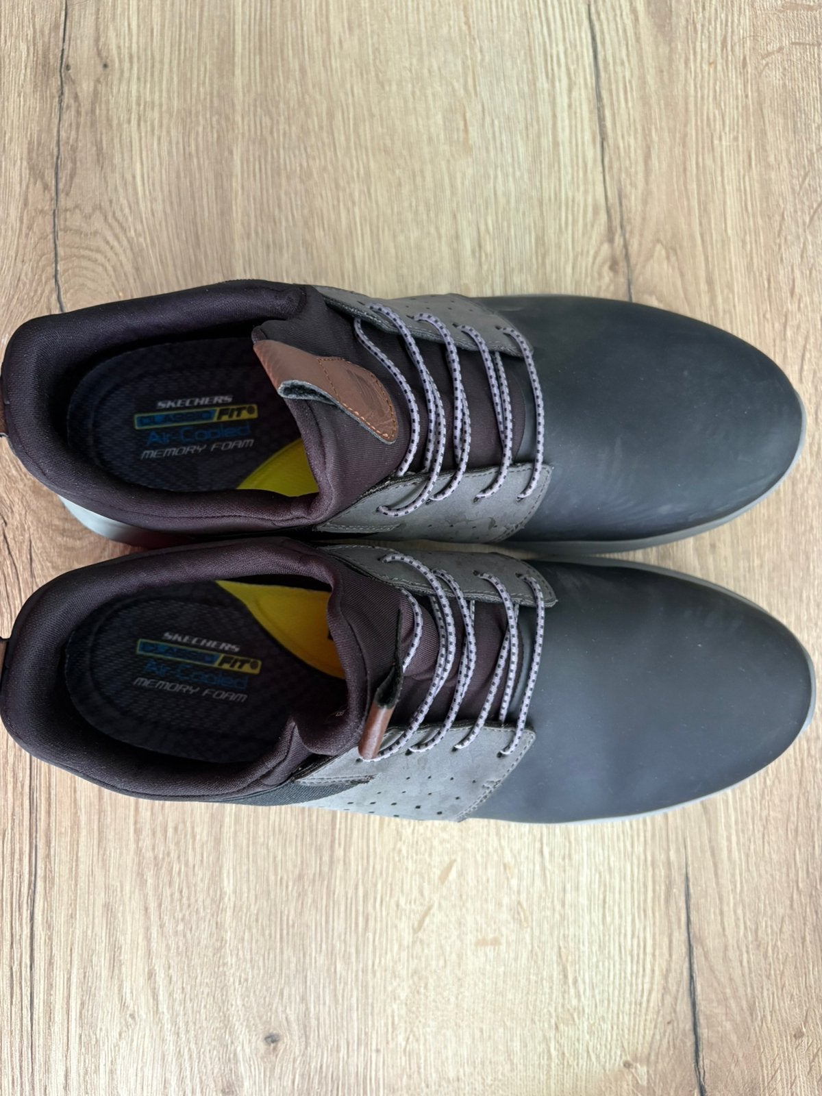Skechers’s Delson - Axton 47,5. Zwart, Verzenden, Zo goed als nieuw, Zwart