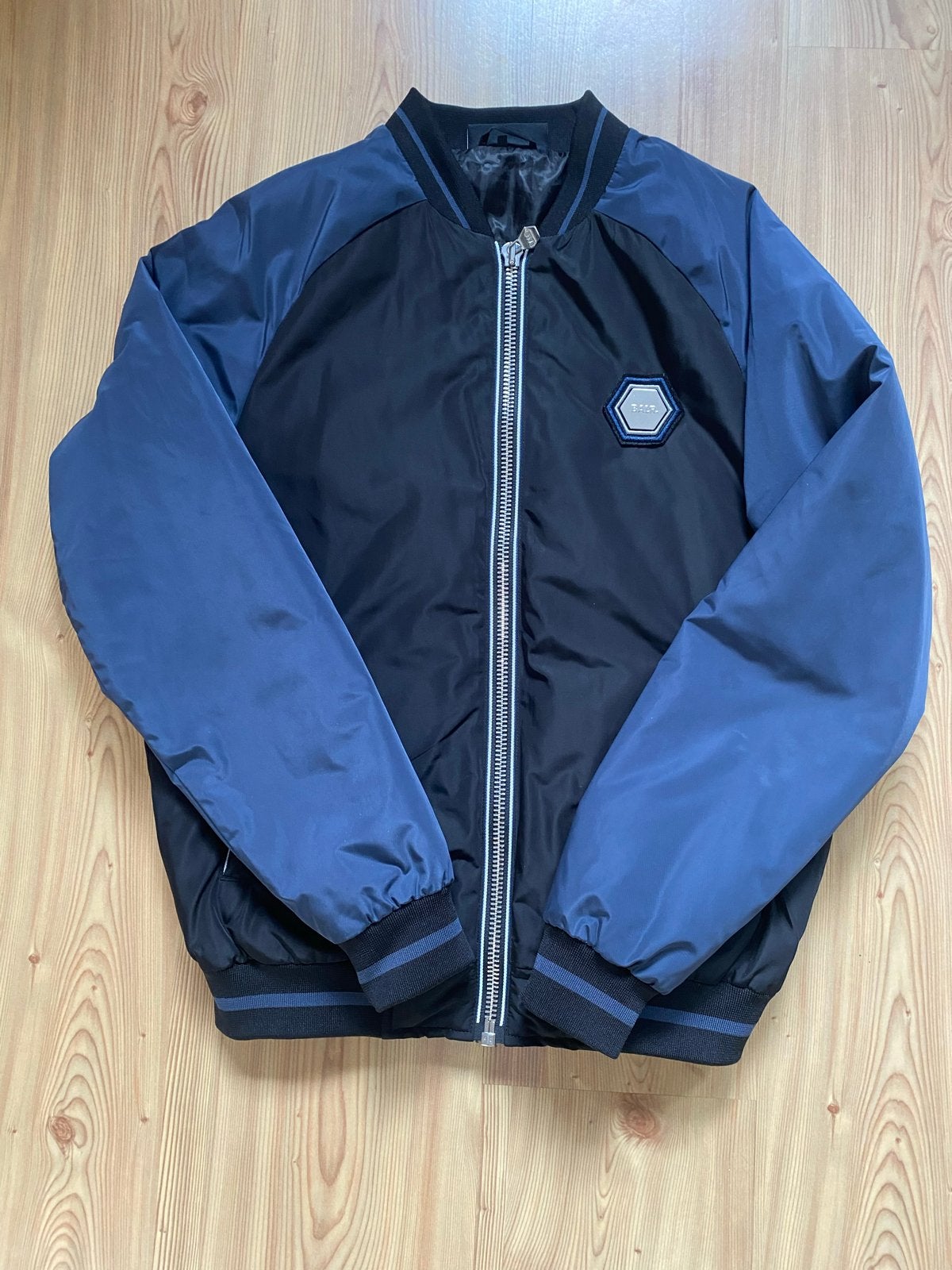 BALR. Bomberjack - Zwart/Blauw - Maat M, Ophalen of Verzenden, Zo goed als nieuw, Maat 48/50 (M), Zwart