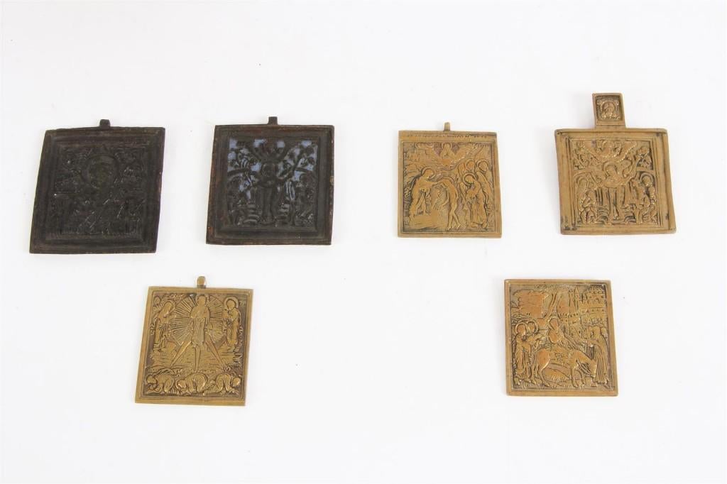 Diverse Religieuze Bronzen Reisiconen ***Koopje ***, Ophalen of Verzenden