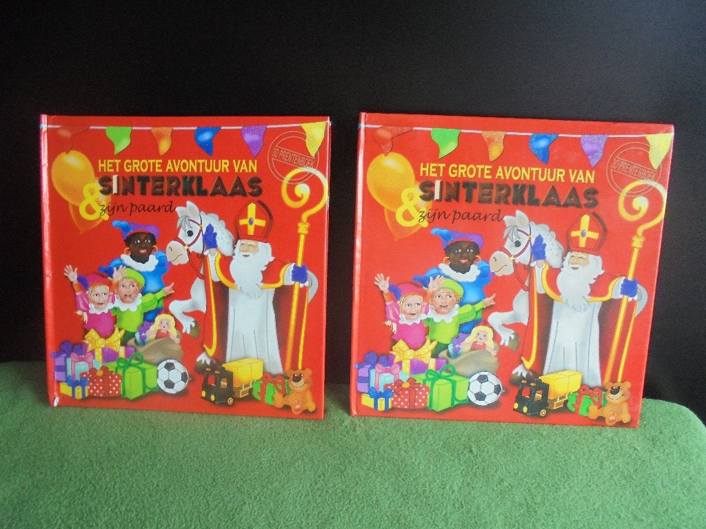 Vintage sinterklaas pop-up boek: Het grote avontuur van Sint, Diversen, Ophalen of Verzenden, Gebruikt