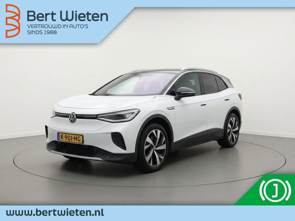 Volkswagen ID.4 First 77 kWh | Geen import | Trekhaak, Auto's, Volkswagen, Automaat, 0 cilinders, Gebruikt, Zwart