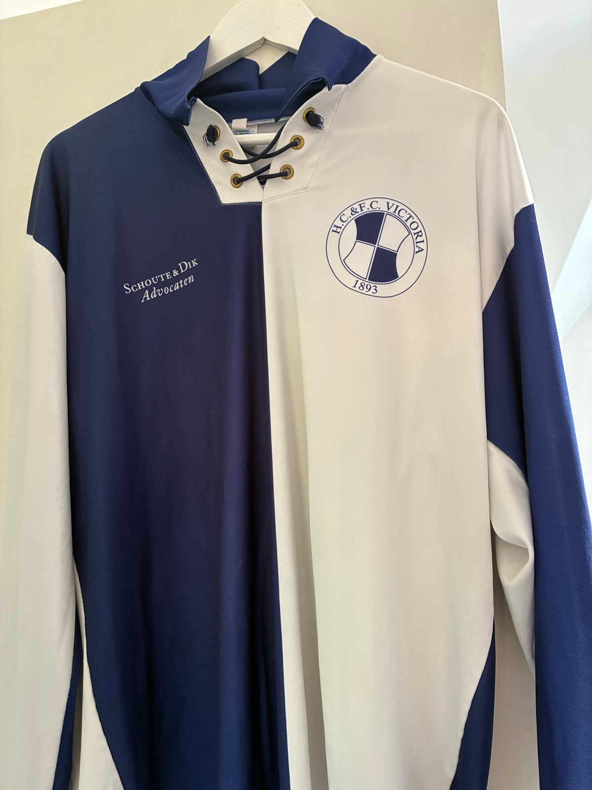 Vintage H.C.&F.C. Victoria Voetbalshirt, Maat 52/54 (L), Blauw, Ophalen of Verzenden, Zo goed als nieuw
