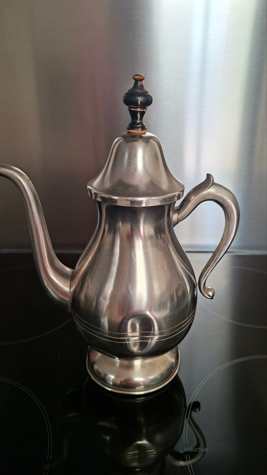 Vintage tinnen theepot of koffiekan, Ophalen of Verzenden
