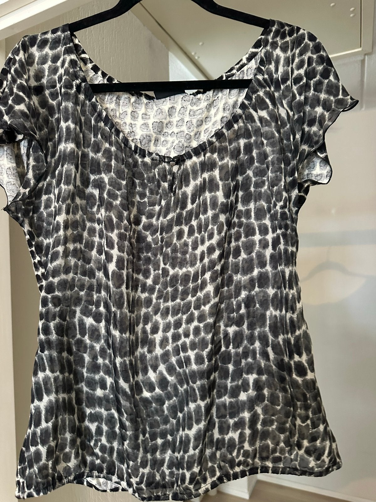 Expresso blouse met dierenprint, maat 40, Kleding | Dames, Maat 38/40 (M), Zwart, Ophalen of Verzenden, Zo goed als nieuw