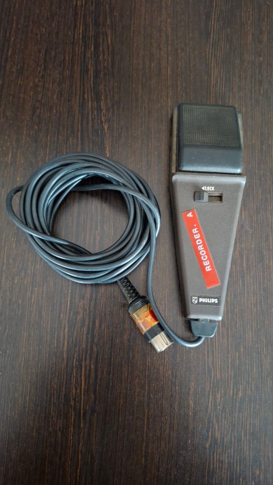 Vintage Philips Recorder switch - Gebruikt, Muziek en Instrumenten, Microfoons, Ophalen, Gebruikt, Overige typen