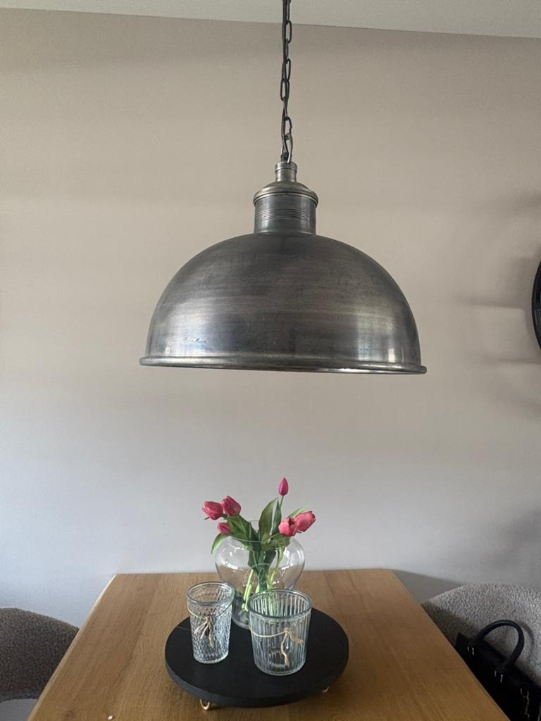 Riviera Maison hanglamp, Huis en Inrichting, Lampen | Hanglampen, Ophalen, Zo goed als nieuw, Metaal, Minder dan 50 cm