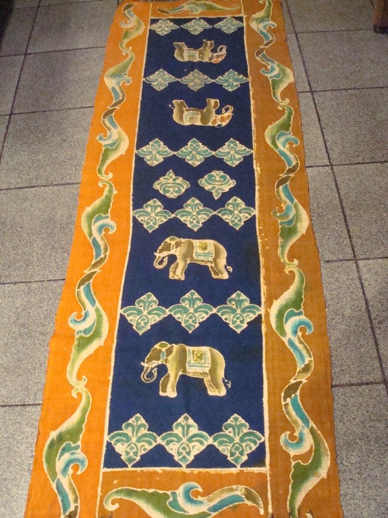 linnen batik kleed loper mooie kleuren, Ophalen of Verzenden