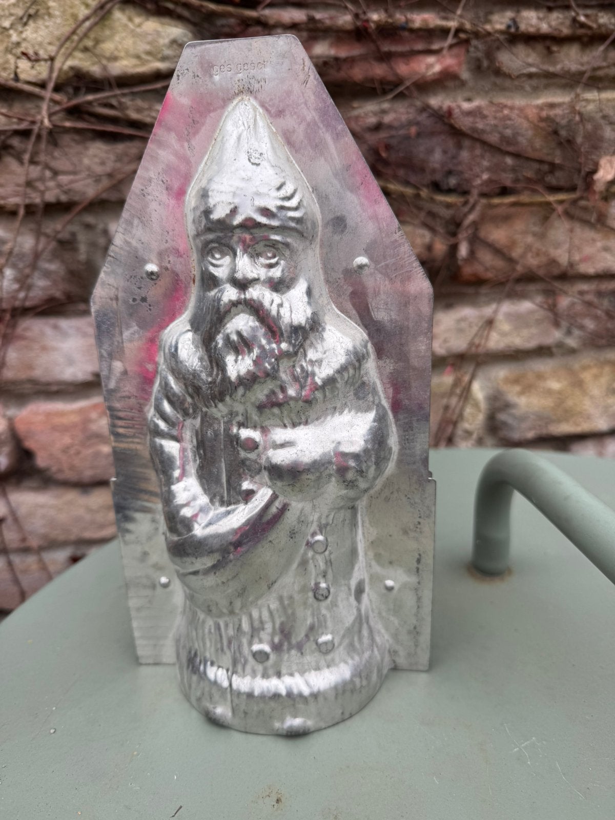 Oude chocolade mal kerstman, Antiek en Kunst, Ophalen of Verzenden