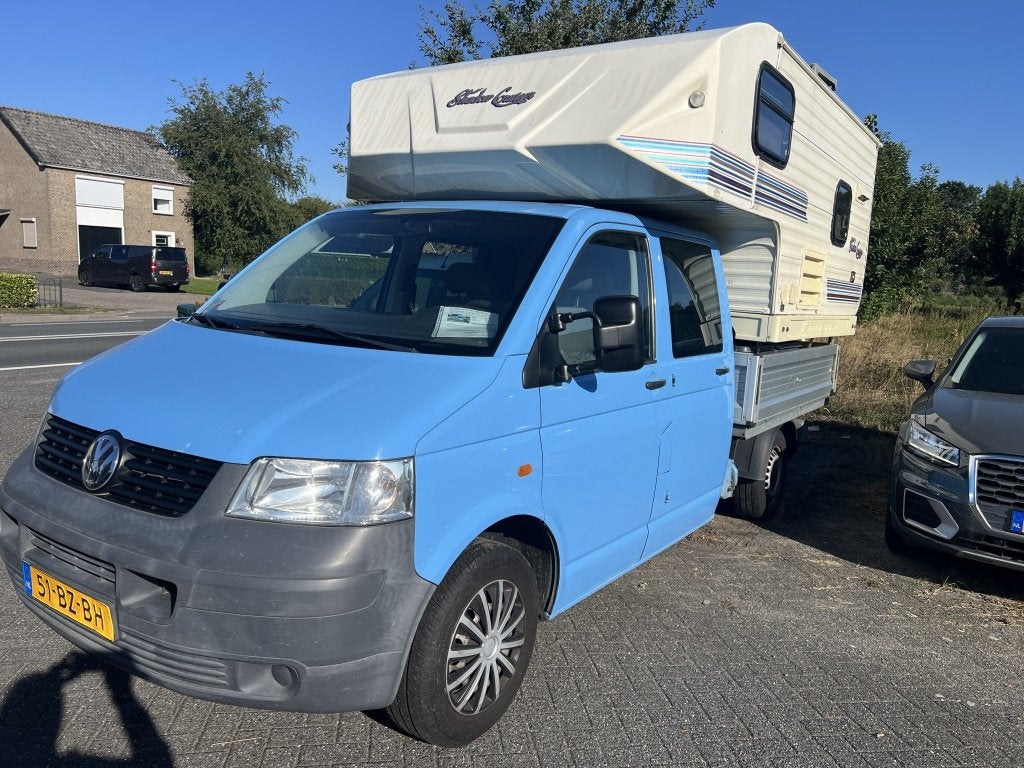 Volkswagen Transporter 1.9 TDI 340 DC Camperunit (bj 2006), Auto's, Volkswagen, Stof, Gebruikt, 4 cilinders, Blauw