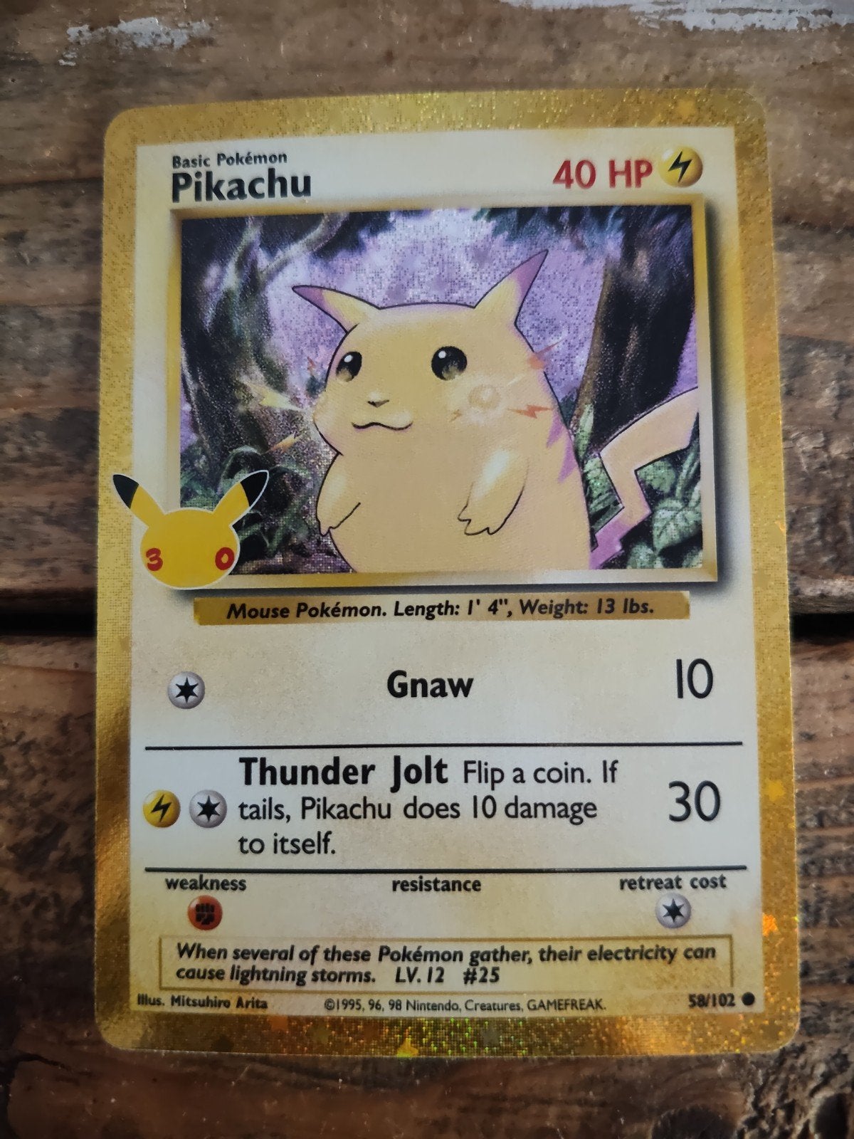 pokemon 30th anniversary - Basic pokemon pikachu #58, Ophalen of Verzenden