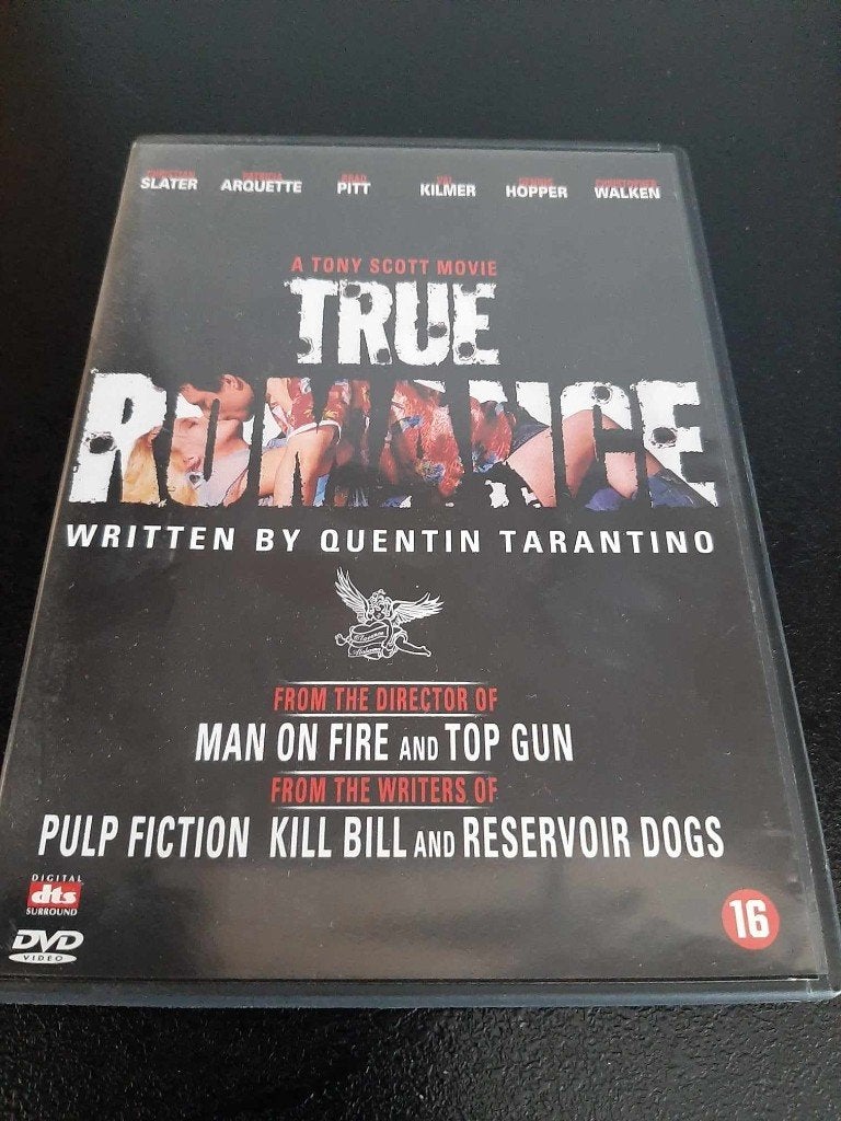 True romance, Christian Slater, Patricia Arquette, Brad Pitt, Vanaf 16 jaar, Ophalen of Verzenden, Gebruikt, Actie