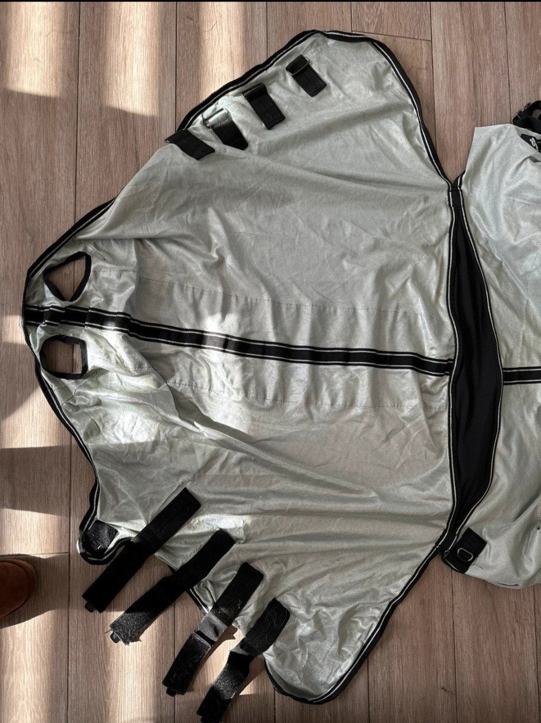 Te koop: Presteq vliegendeken 195 cm (145) – zilver/grijs, Dieren en Toebehoren, Paarden en Pony's | Dekens en Dekjes, Gebruikt