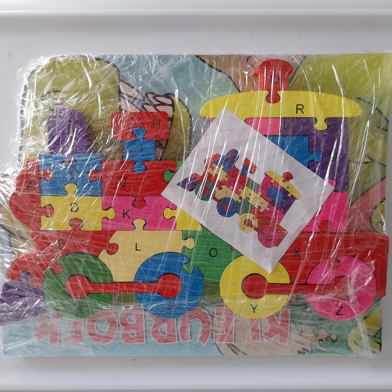 Houten Trein Puzzel & Dinosaurus Kleurboek, Ophalen of Verzenden, Nieuw, Taal en Lezen